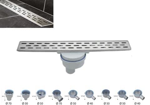 Lineer Duş Süzgeci Slot Desen