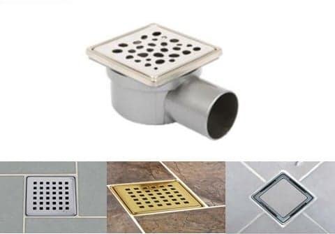 Banyo Yer Süzgeci Krom Çakıltaşı Desen CMR-Y5