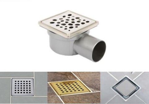 Banyo Yer Süzgeci Krom Çakıltaşı Desen CMR-Y5